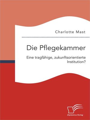 cover image of Die Pflegekammer